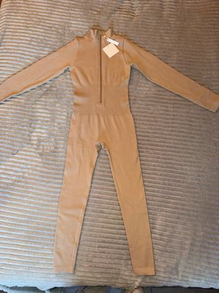 Mono elástico beige talla única