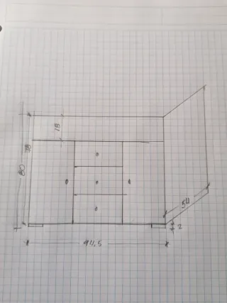 Mueble de baño madera y mármol