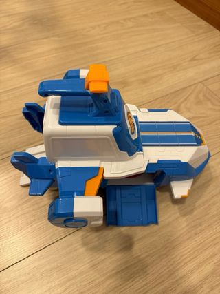 Avión Super Wings Azul y Blanco