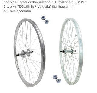 Coppia ruote 28 pollici /700x35 + pignone 20 denti