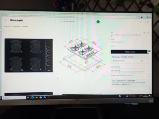 Placa de gas Teka negra