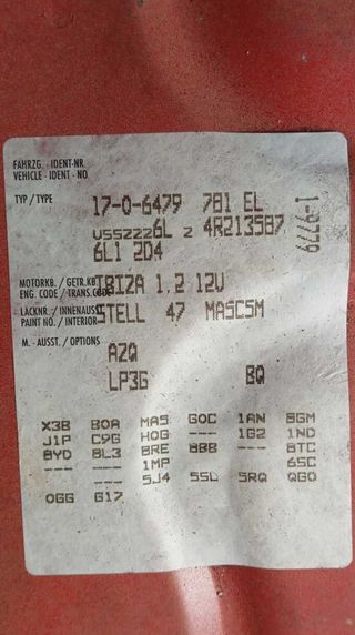 Caja de cambios seat gsb ibiza (6l1) cool 471810