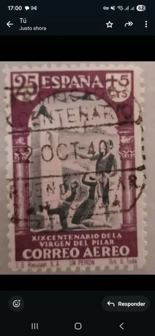 Edifil 904 - Sello España Centenario Virgen Pilar