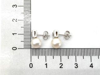 pendientes oro 18k con piedra con circonita