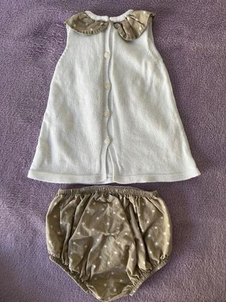 Conjunto bebé Pecesa 3 meses: camiseta y bombacho