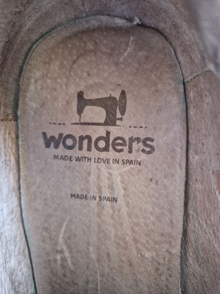 Zapatos Wonders piel negros talla 39
