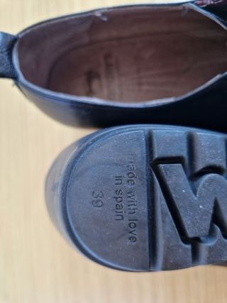 Zapatos Wonders piel negros talla 39