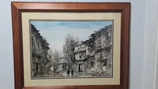 Cuadro de paisaje urbano antiguo