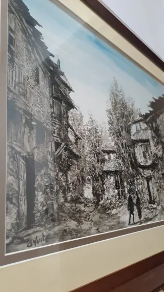Cuadro de paisaje urbano antiguo