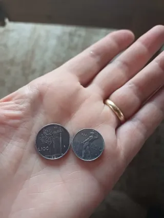 2 micro Monete Lire 50 e 100
