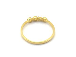 sortija oro 18k con piedra con circonita t. 17 (18,16 mm)