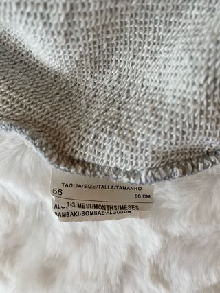 Chándal Benetton bebé 1-3 meses gris
