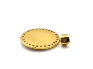 colgante oro 18k con piedra con circonita