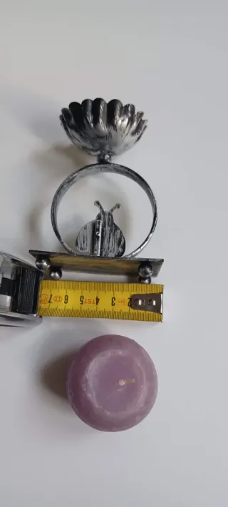 Portacandela decorativo in metallo