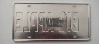 Matrícula souvenir Nueva York Big Apple