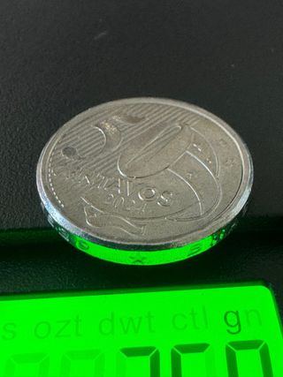 Moedas Brasil 25 e 50 Centavos