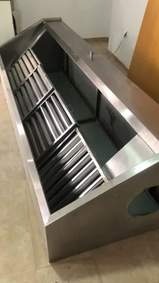 Campana extractora industrial acero inoxidable