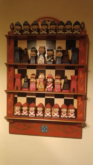 Ajedrez artesanal de madera