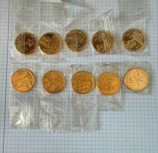10 Monedas Conmemorativas Juegos Olímpicos