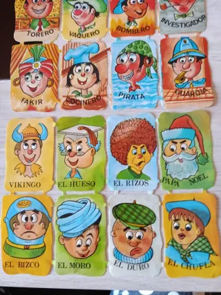 Laminas cromos troquelados varios personajes