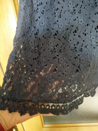 Vestido azul encaje talla L/XL