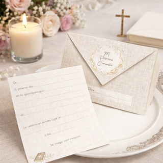 Invitaciones Primera Comunión Pack 10,20 o 30 uds