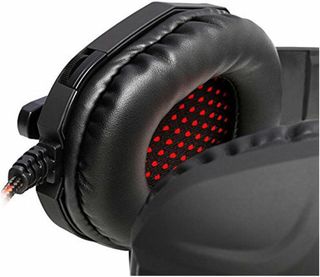 Mars Gaming MH2, Cascos Gaming, 1, Negro Y Rojo