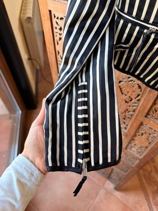 Chaqueta Rayas Blanco y Negro