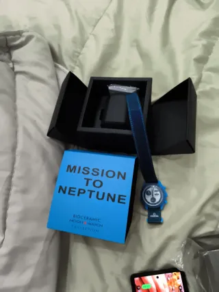 Omega x Swatch Moonwatch Blu