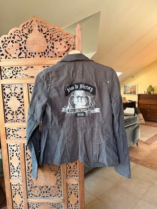 Americana rayas gris Talla S