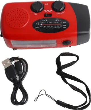 Radio Solar Emergencia Manivela AM/FM