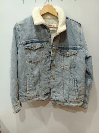 Cazadora vaquera con borrego Talla S