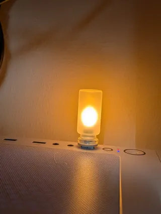 Lámpara USB Efecto Llama Naranja