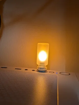 Lámpara USB Efecto Llama Naranja