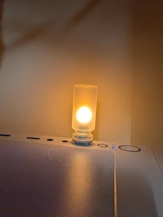 Lámpara USB Efecto Llama Naranja