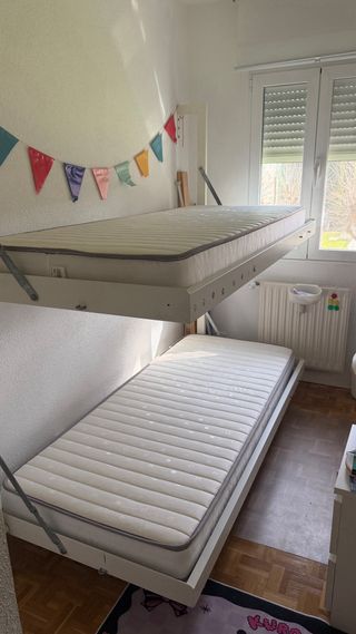 Litera blanca plegable