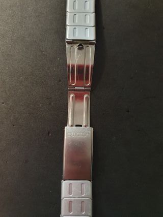 Bracciale Swatch Irony in acciaio e alluminio 19mm