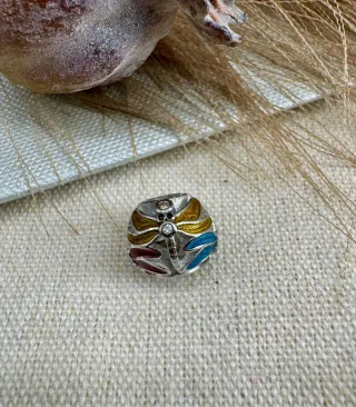 Charm libélula plata de ley para pulsera Pandora