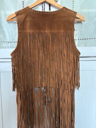 Chaleco flecos de Zara, talla M