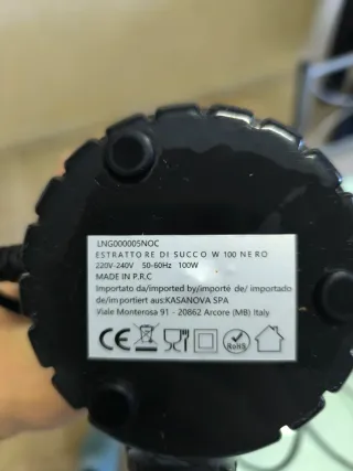 Estrattore Succo Kasanova Nero