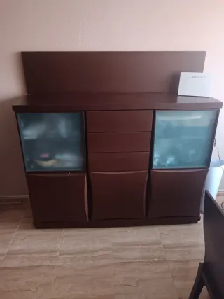 Mueble de comedor mesa estensible y 6 sillas