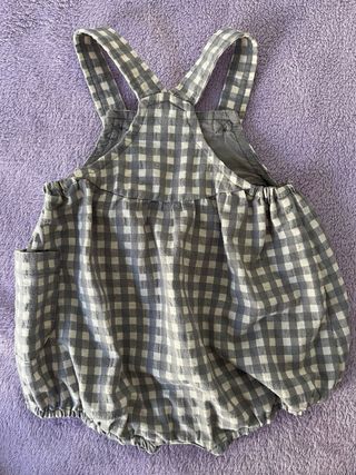 Peto Zara cuadros bebé 3-6 meses