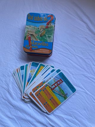Juego de cartas Qué sabes de... Maravillas del Mun