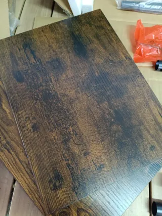 Mesa Auxiliar VASAGLE Madera y Metal