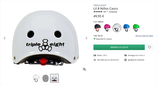 Casco infantil para skate, patines o bicicleta