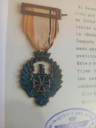 Medalla escuadrilla Azul original