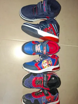 Zapatillas niño Spiderman y Paw Patrol
