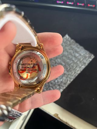 Orologio Martyn Line Scheletro Dorato e Nero