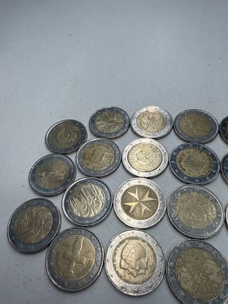 Lote 27 Monedas 2 Euros Colección