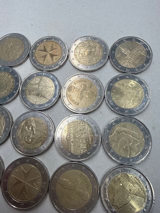 Lote 27 Monedas 2 Euros Colección